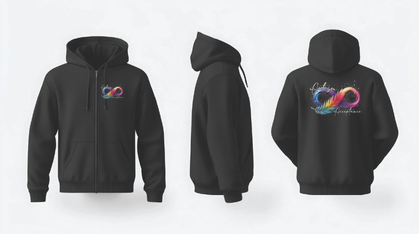 Autism Awareness Eternal Feather - Image 3